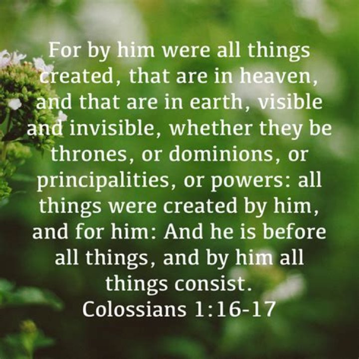 By him all things were created?
