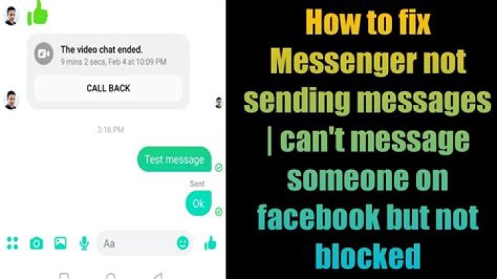 Can't message someone on facebook?