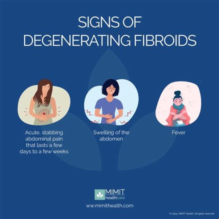 Can a degenerating fibroid cause bleeding?