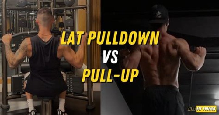 Can lat pulldowns replace pull ups?