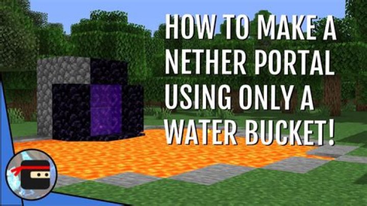 Can you place a water bucket in the nether?
