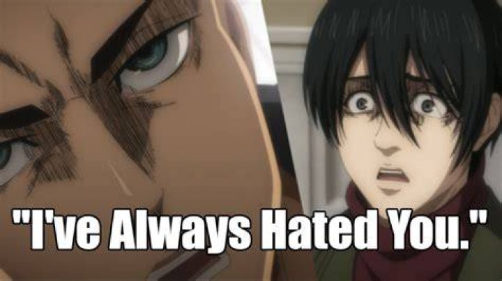 Did eren say he hates mikasa?