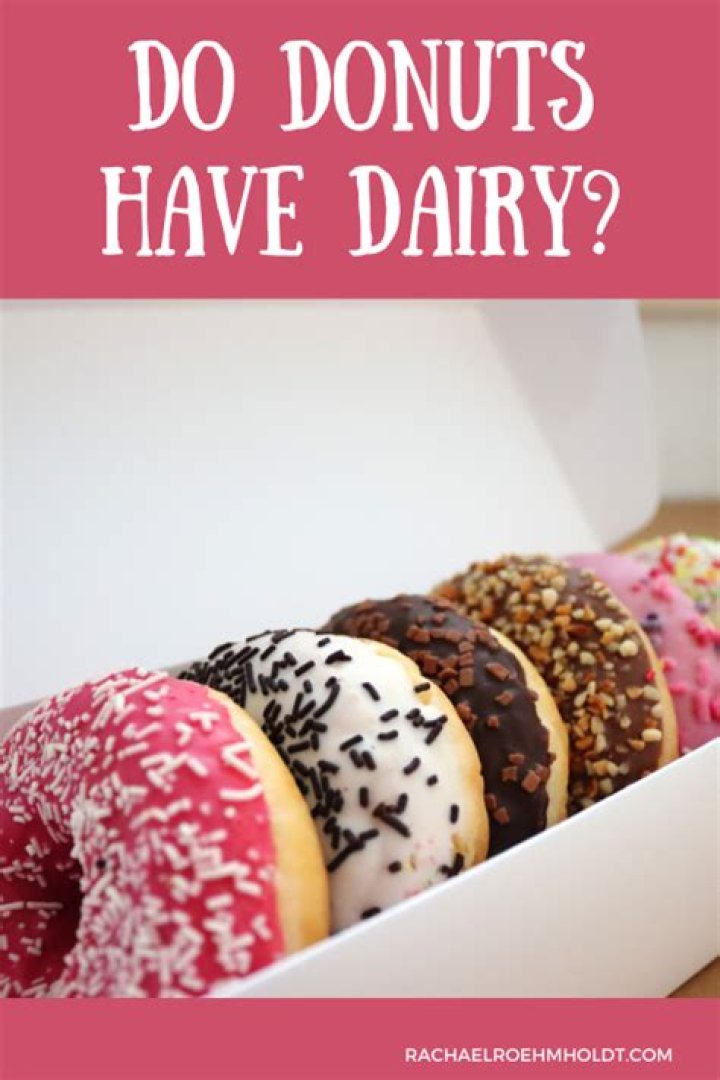 Do donuts have dairy?