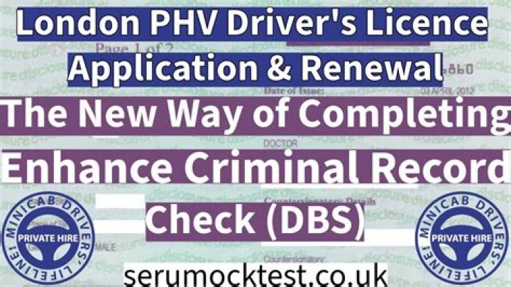 Do driving convictions show on dbs check?