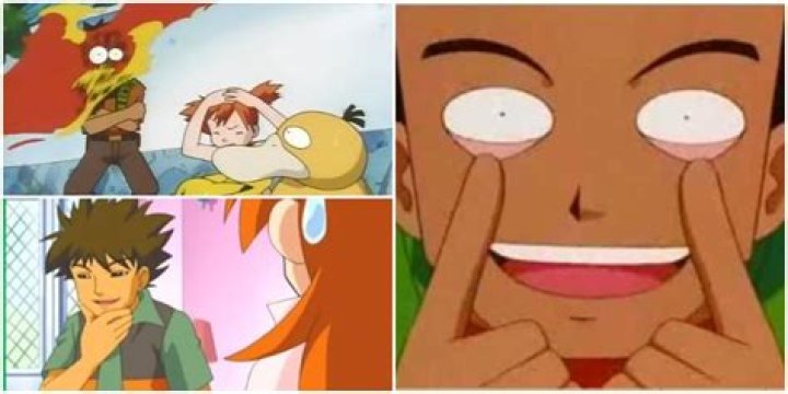Does brock ever open his eyes?