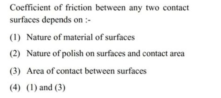 Does coefficient of friction depend on surface area?