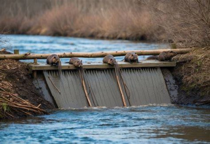 Does tamed beavers build dams?