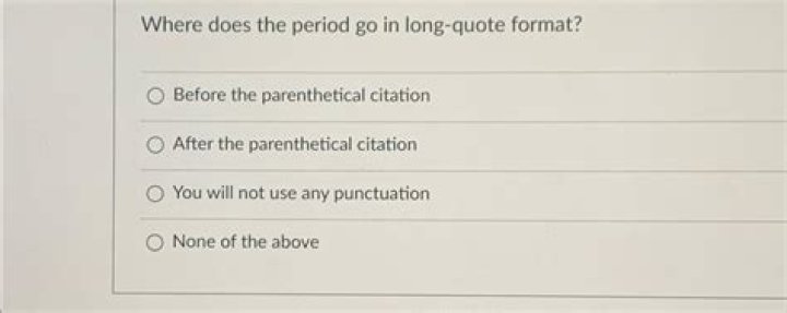 Does the period come after the parenthetical citation?