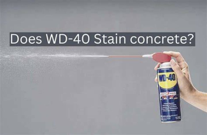 Does wd 40 remove oil stains from concrete?