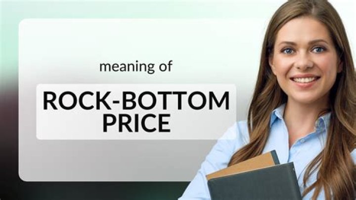 For rock bottom price?