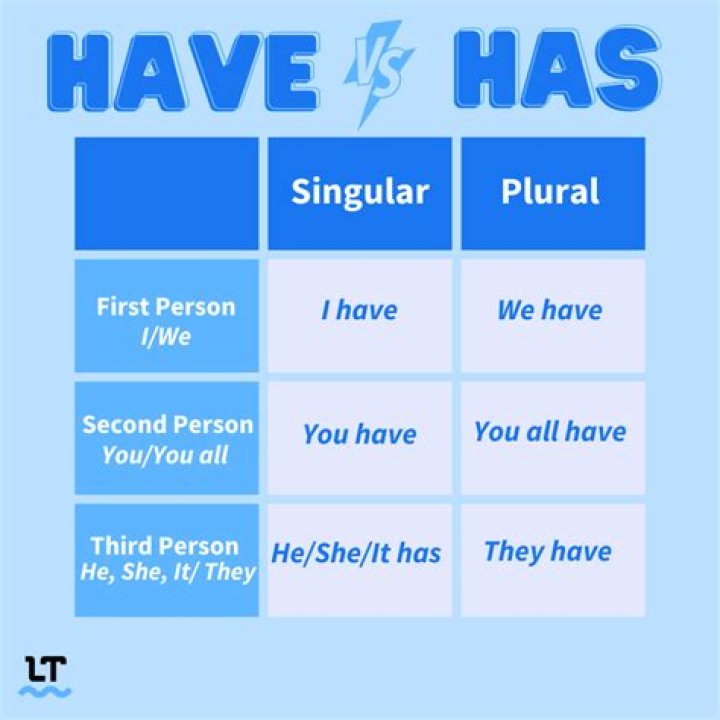 Has and have singular or plural?