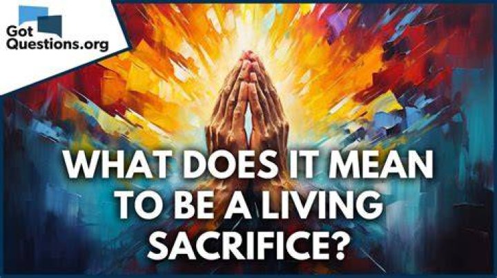 Has been sacrificed meaning?