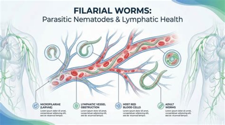 How do filarial worms enter the body?