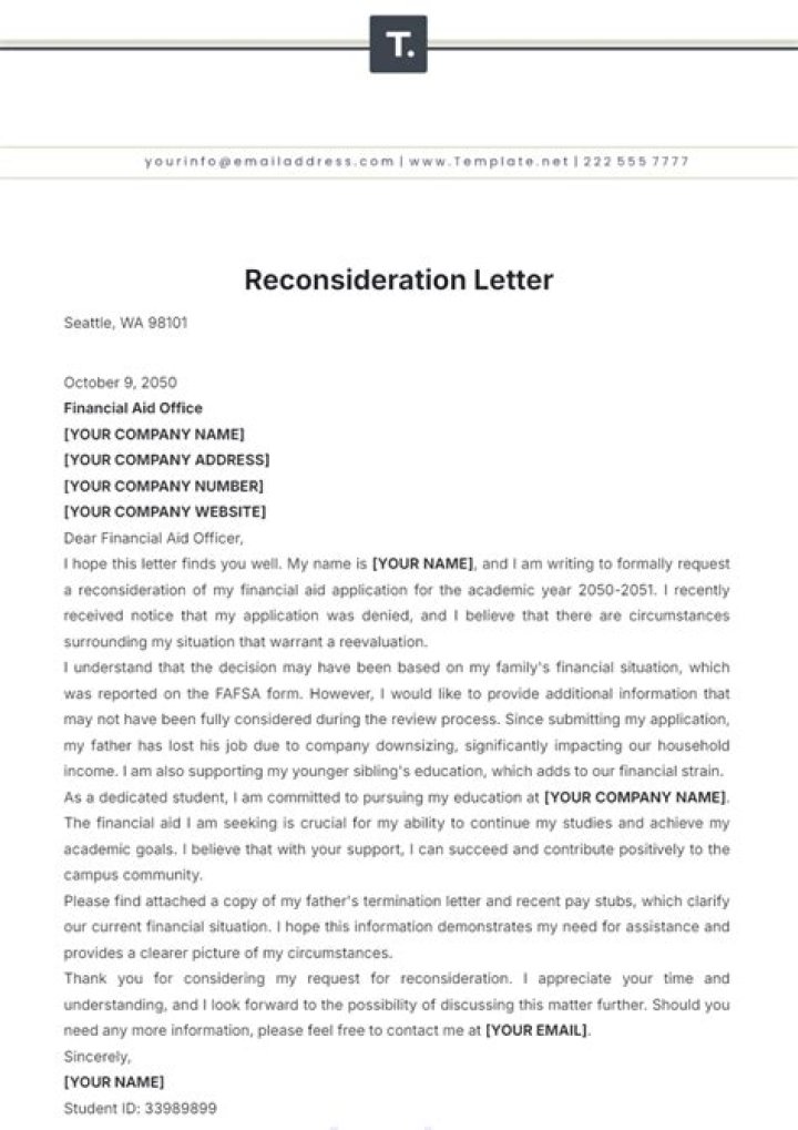How do you write a reconsideration letter?