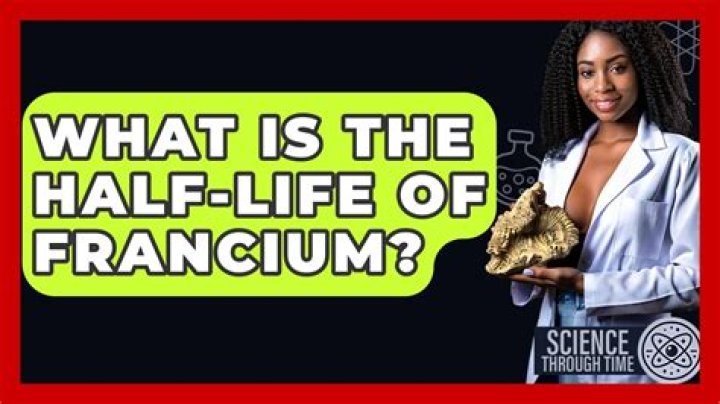 How long is francium's half life?