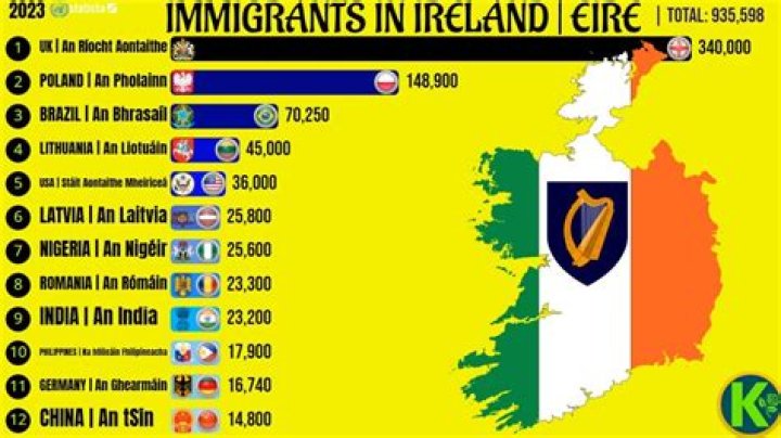 How many immigrants are in ireland?