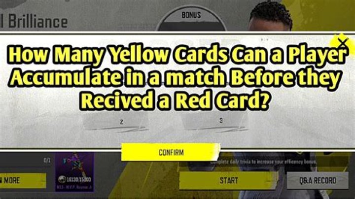 How many yellow cards before red?