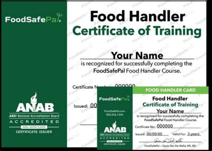 How much is food handlers certificate?