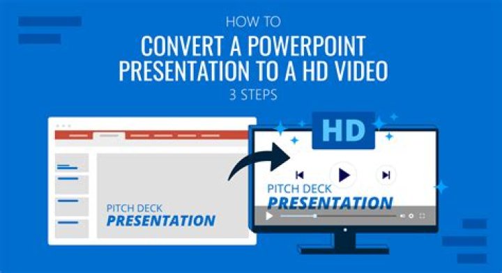 How powerpoint convert to video?