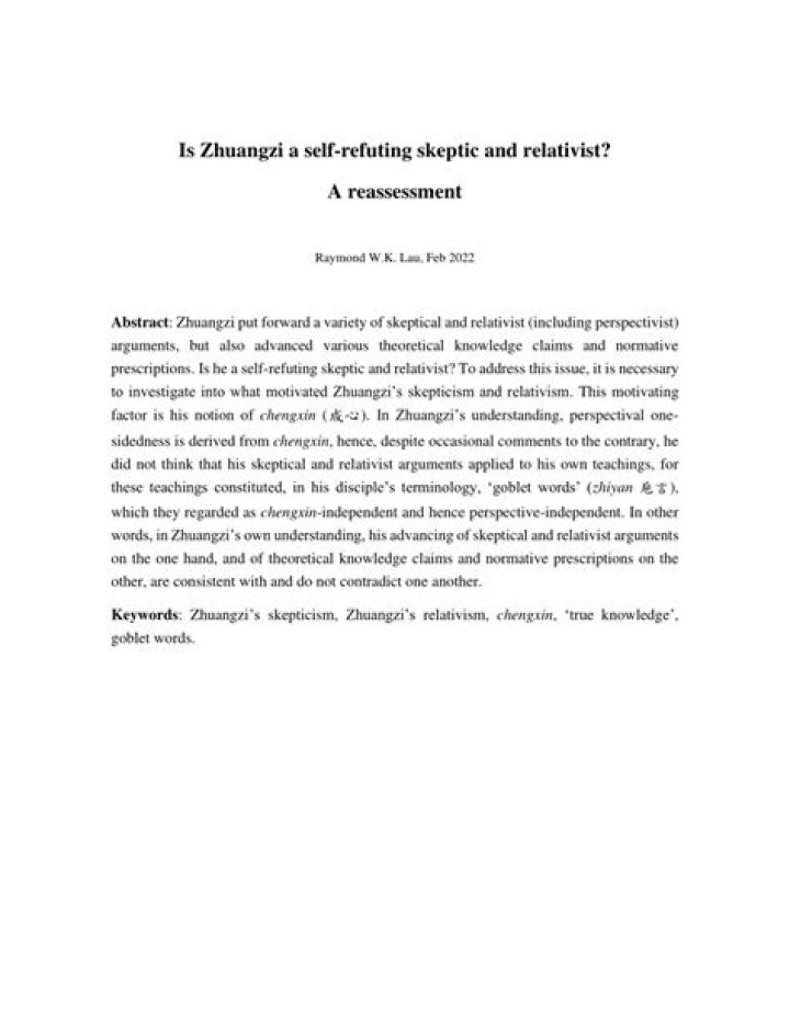 How relativism is self refuting?