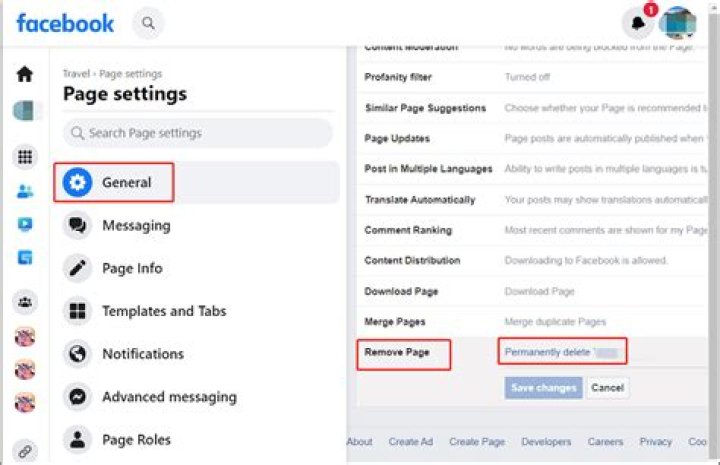 How to delete facebook page?