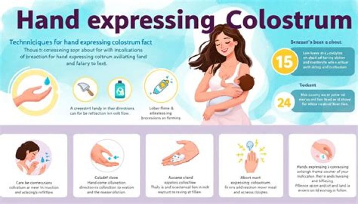 How to hand expressing colostrum?