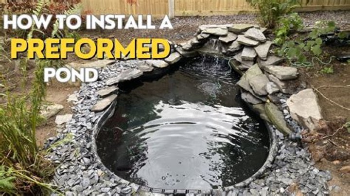 How to level a preformed pond?