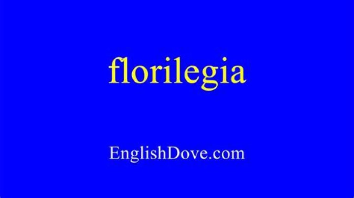 How to pronounce florilegia?