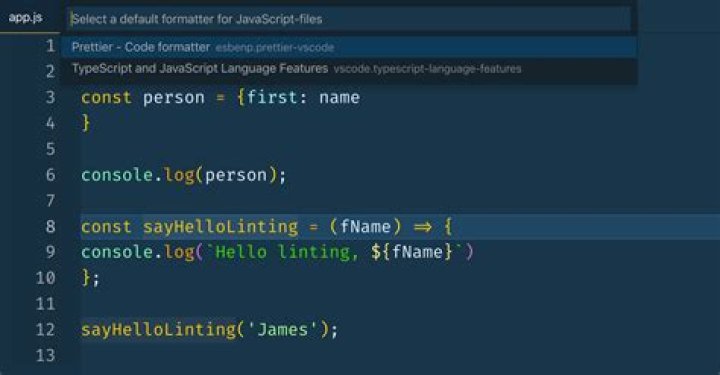 How to set formatter in vs code?