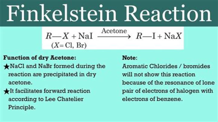 In finkelstein reaction which reactants are used?