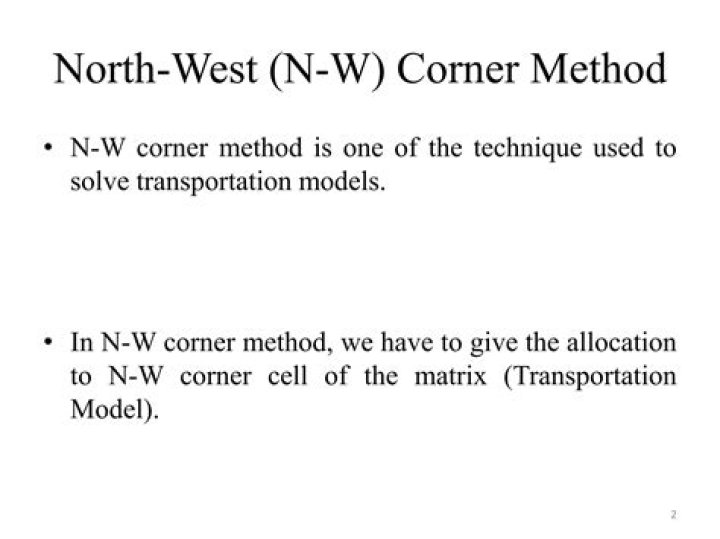 In northwest corner method the allocations are made?