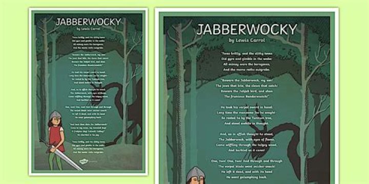 In the poem jabberwocky who is talking to the boy?