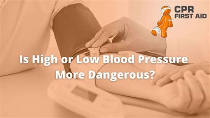 Is blood low pressure dangerous?