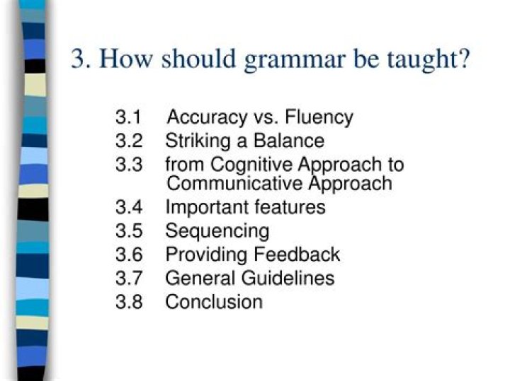 Should grammar be taught?