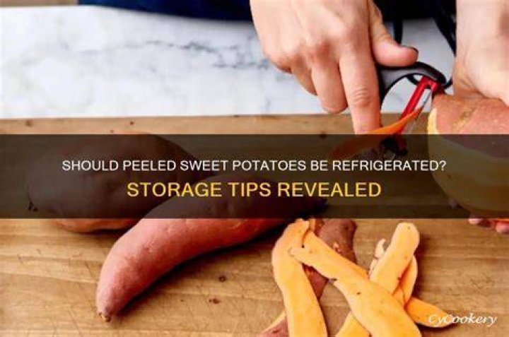 Should sweet potatoes be peeled?