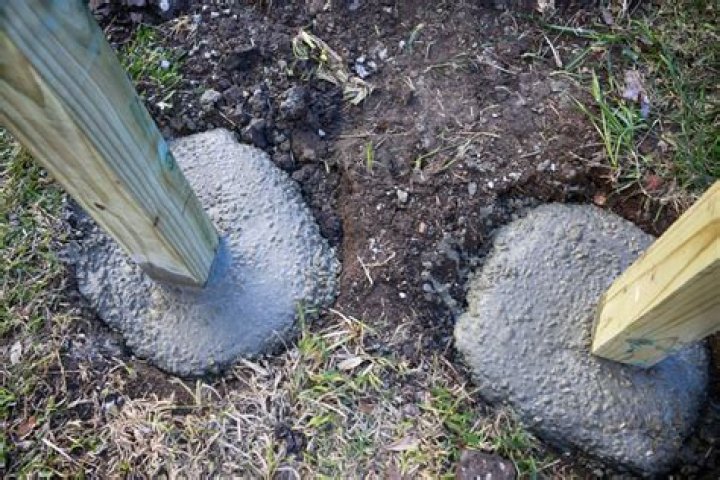 Should wood fence posts be set in concrete?