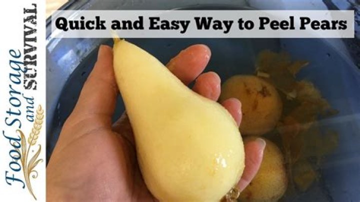 Should you peel pears?