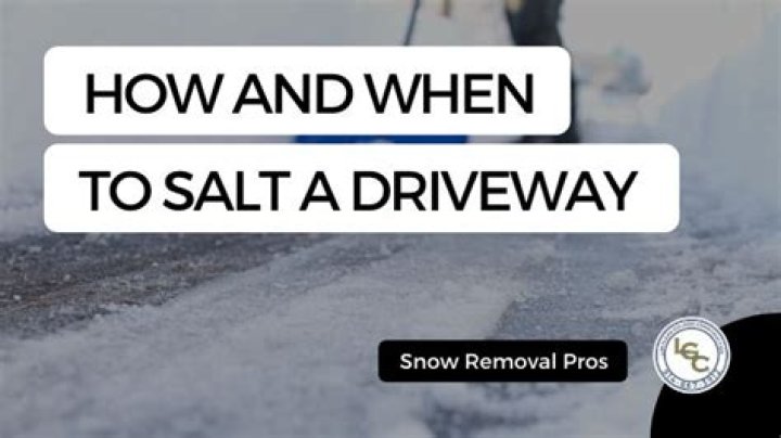 Should you salt sidewalk before snow?