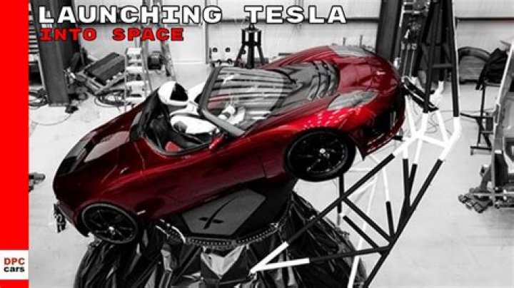 Was a tesla launched into space?