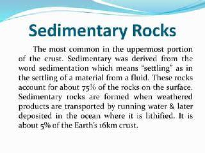 Was derived from the word sedimentation which means?
