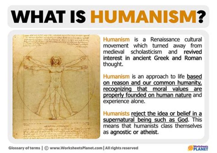 Was emphasized by the philosophy of humanism?