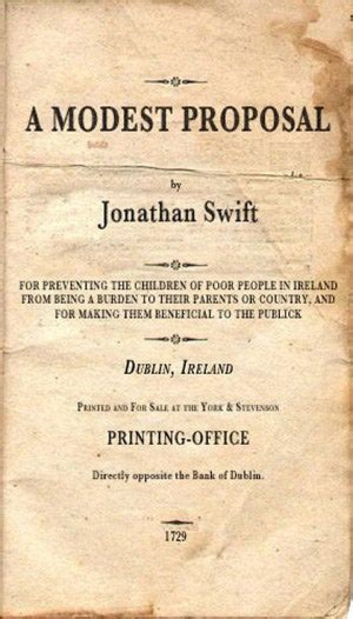 Was swift a modest proposal?