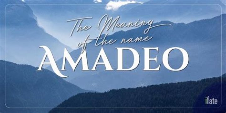 What does amadeo mean?