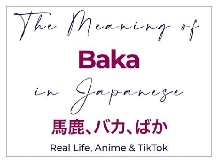 What does bakana mean?