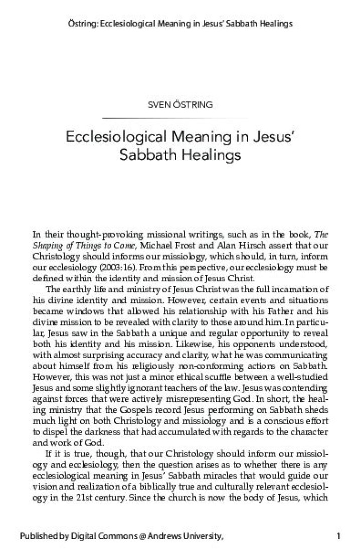 What does ecclesiological meaning?