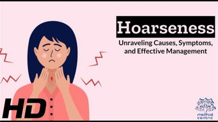 What does hoarseness indicate?