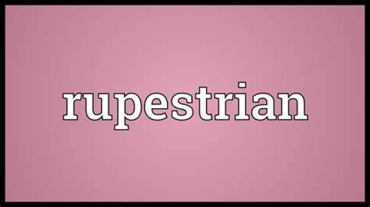 What does rupestrian meaning in english?