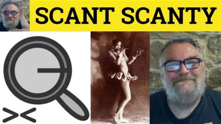 What does scanty food meaning?