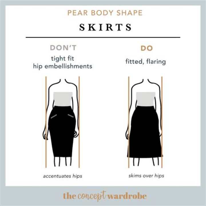 What flatters pear shaped bodies?