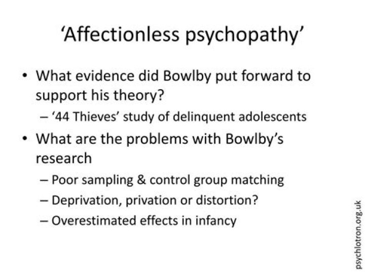 What is affectionless psychopathy?